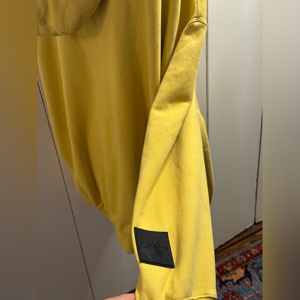 Lanvin X Future Logo Embroidered Drop-shoulder Hoodie - Picture 6 of 9